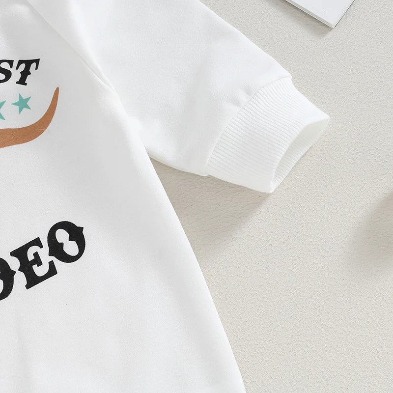 Newborn Baby Boy Sweatshirt Rompers Western