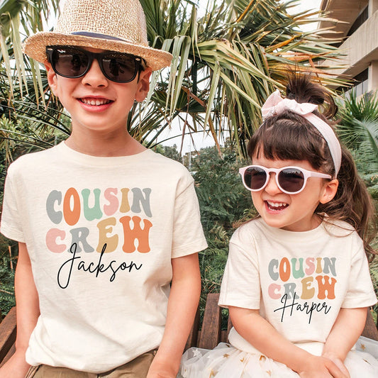 Personalized Cousin Crew Kid T-Shirts