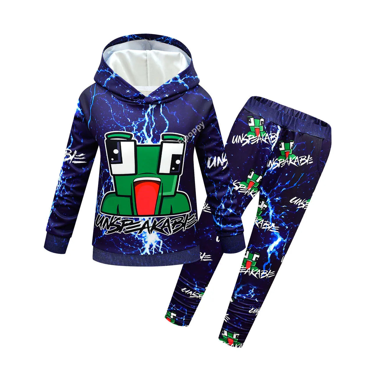 Boys Hoodie Sweatshirt Pants Suit