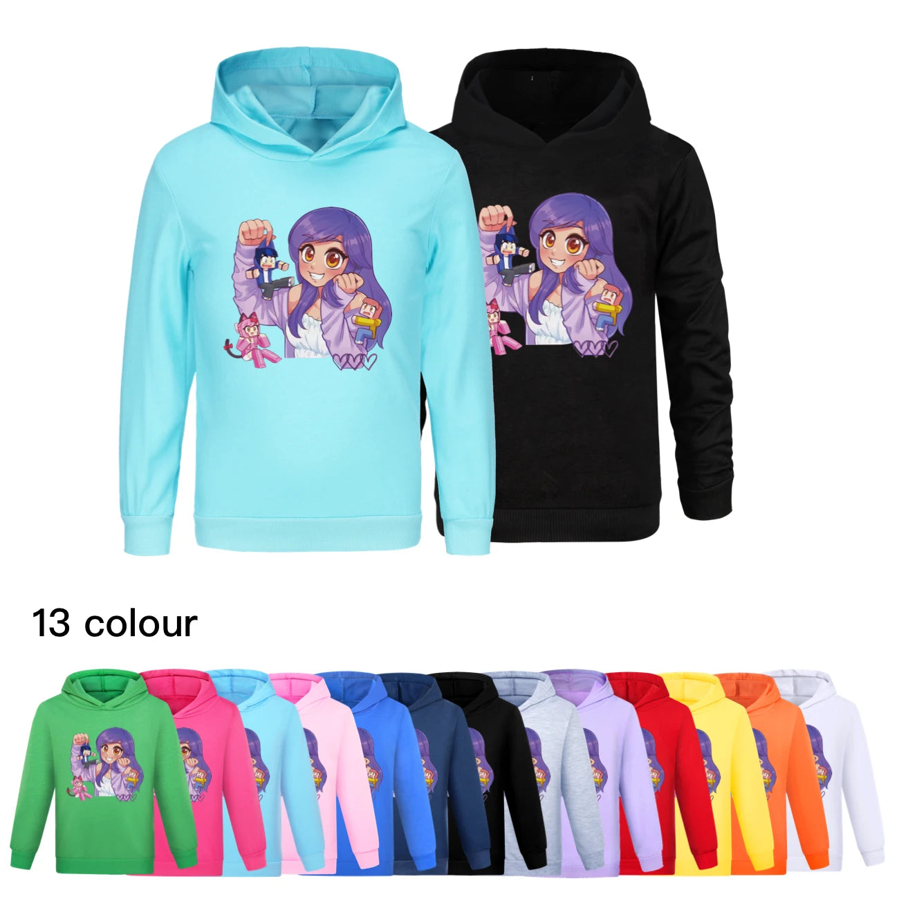 Aphmau Anime Hoodie 3D Print Kawaii