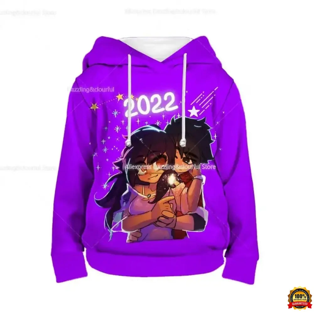 Boys Girls Aphmau 3D Print Hoodies Toddler Children Cute Cartoon Sweatshirts Spring Kids Anime