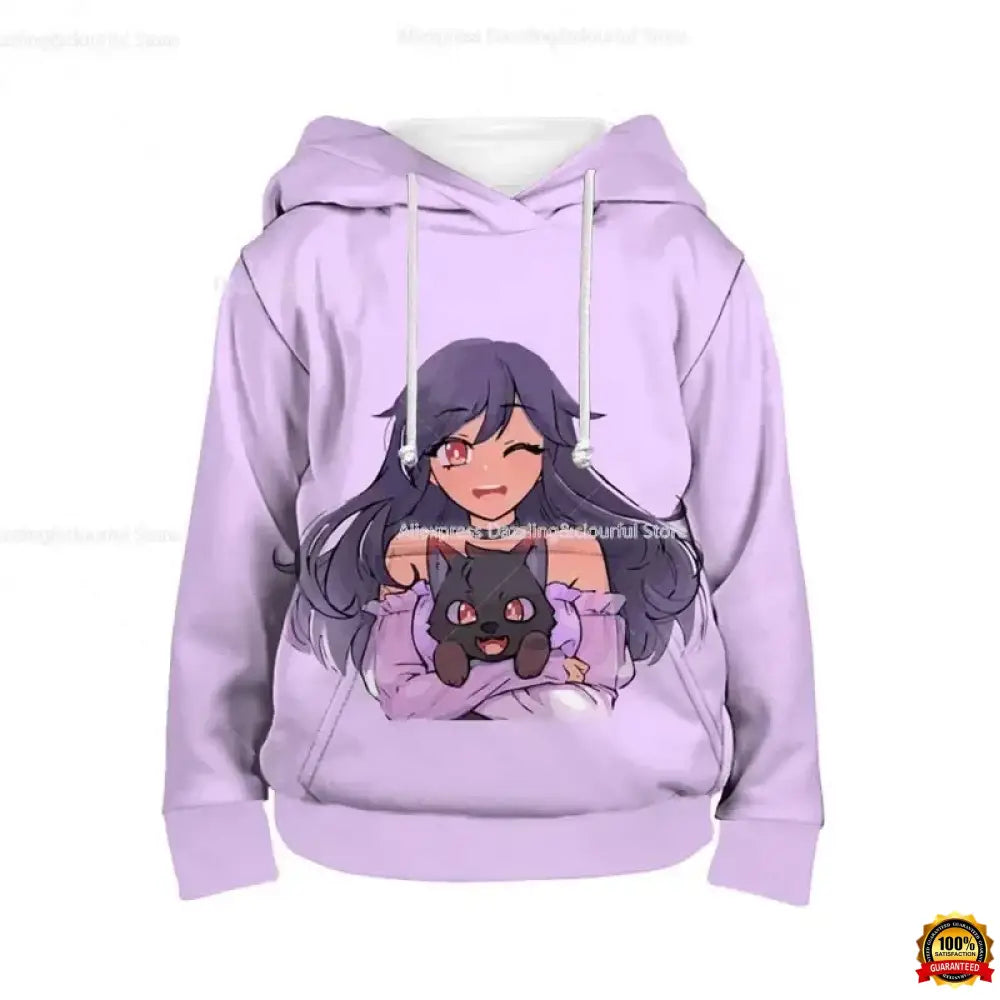 Boys Girls Aphmau 3D Print Hoodies Toddler Children Cute Cartoon Sweatshirts Spring Kids Anime