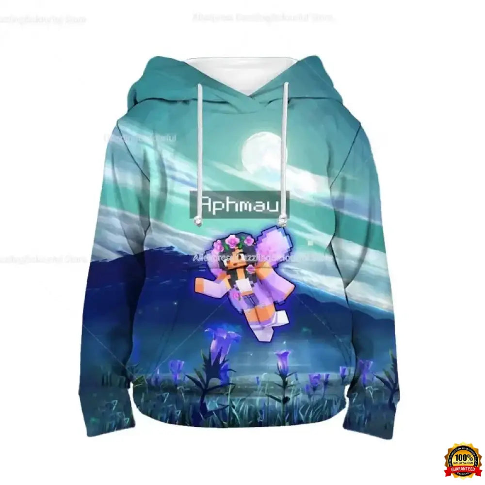 Boys Girls Aphmau 3D Print Hoodies Toddler Children Cute Cartoon Sweatshirts Spring Kids Anime