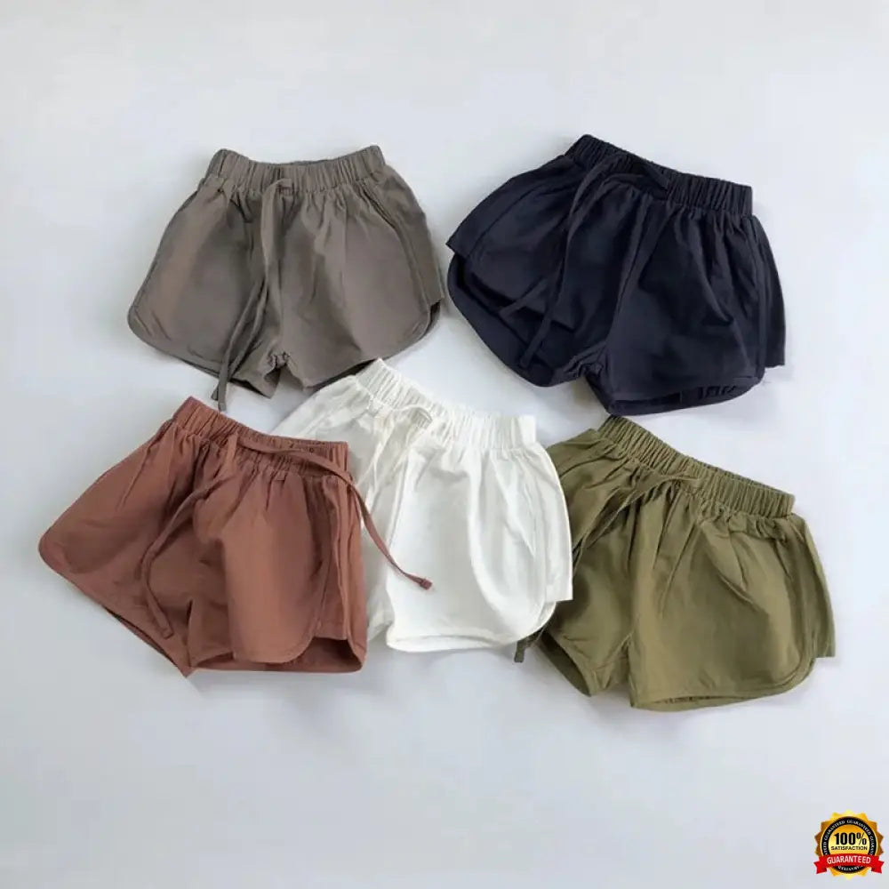 Korean Style New Summer Kids Clothes Baby Boys Pure Color Shorts Casual Children Shorts