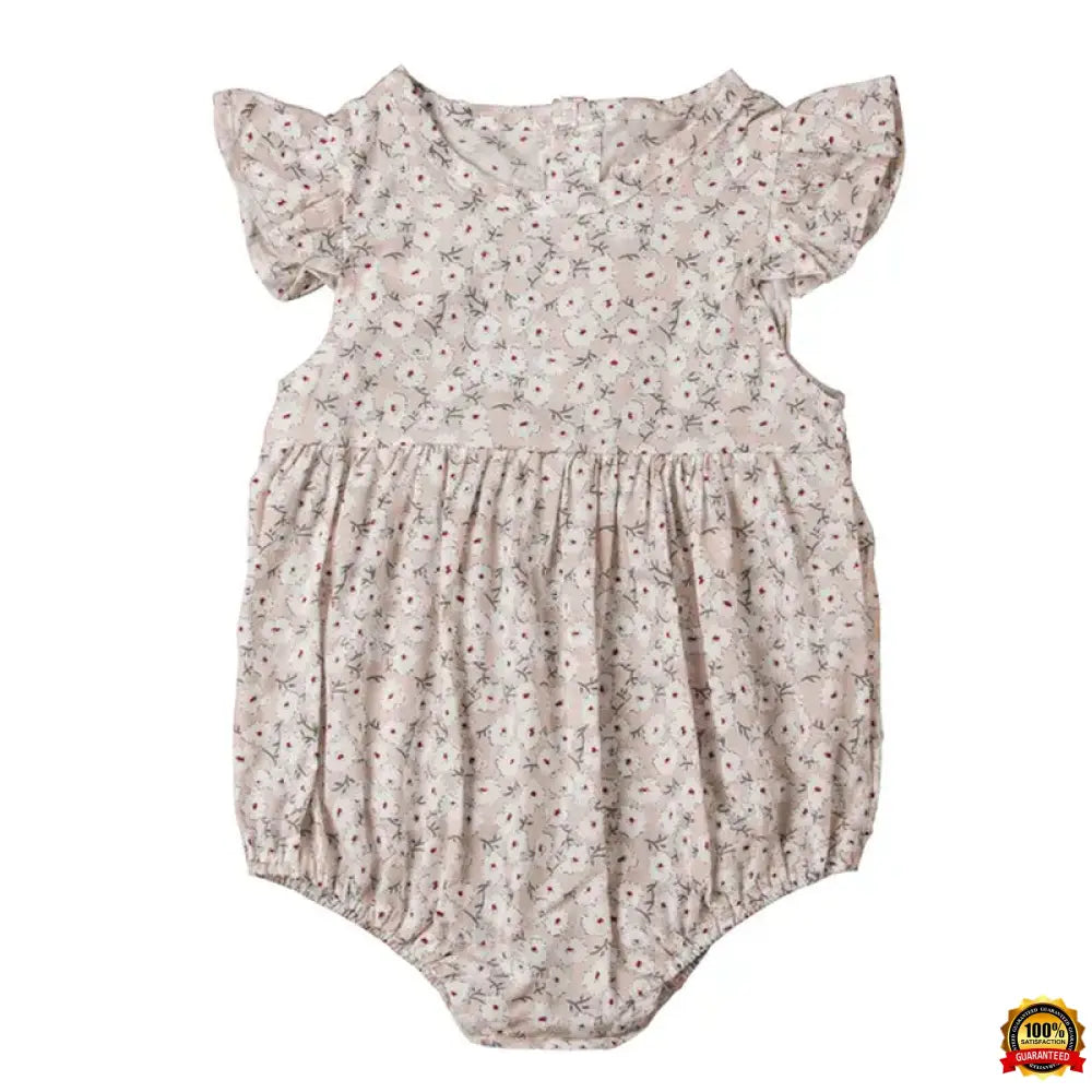 Flower Newborn Baby Girl Rompers Summer Baby Girls Clothing Ruffles Rompers Jumpsuit Playsuit