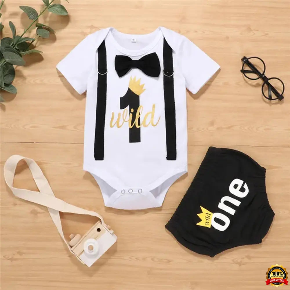 My First Birthday Boys Outfits for Baby Summer Newborn Clothes Baby Boy Sets Party Cake Smash Outfits for Kids Boy Suits