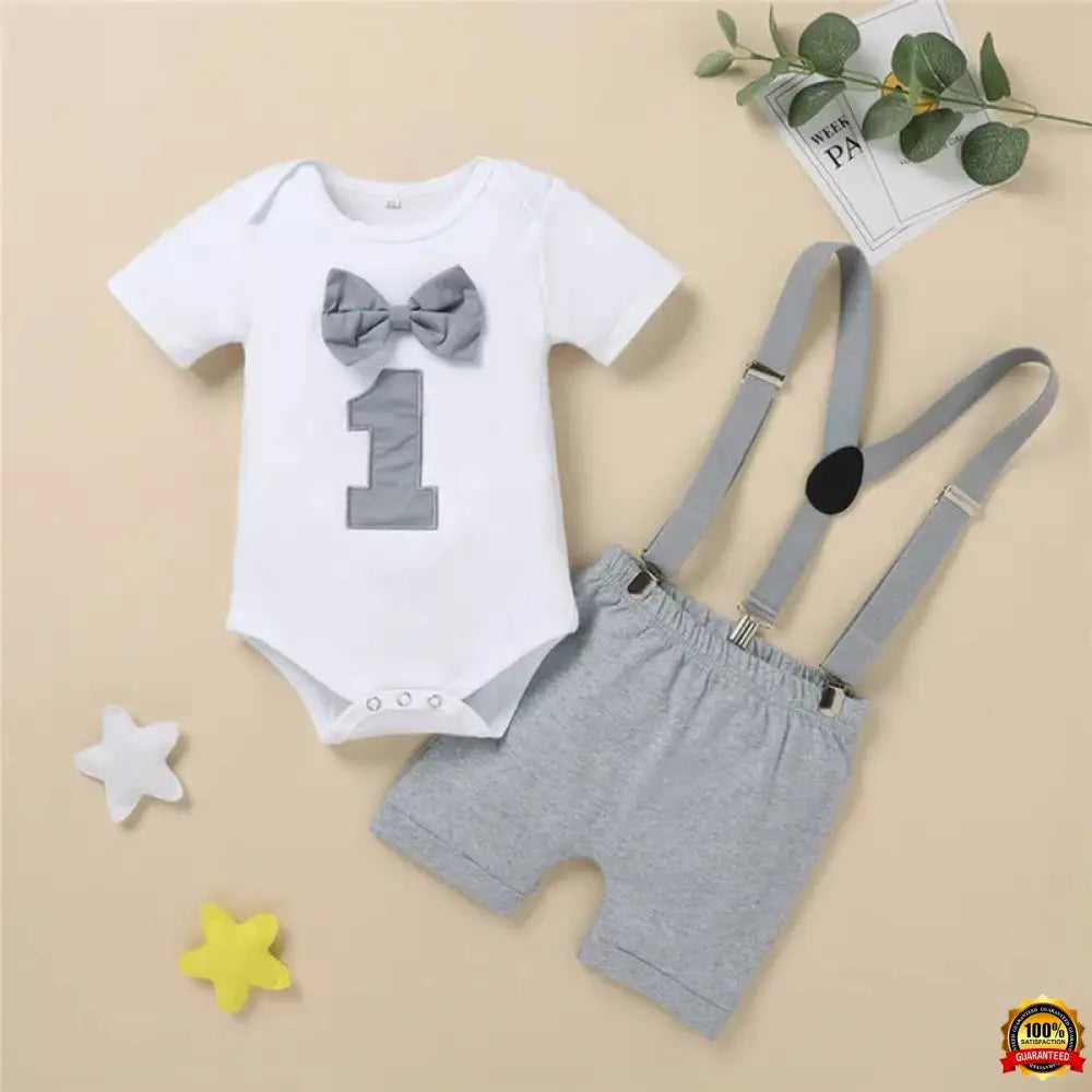 My First Birthday Boys Outfits for Baby Summer Newborn Clothes Baby Boy Sets Party Cake Smash Outfits for Kids Boy Suits