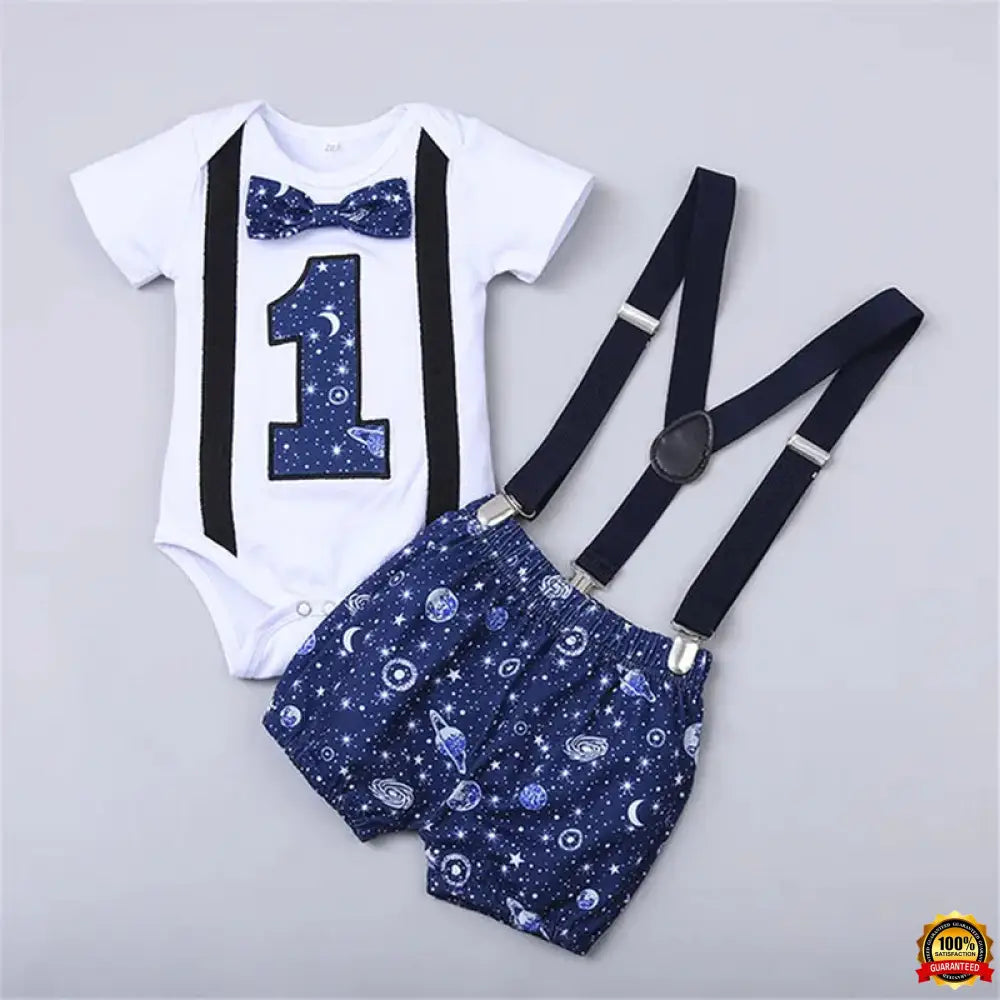 My First Birthday Boys Outfits for Baby Summer Newborn Clothes Baby Boy Sets Party Cake Smash Outfits for Kids Boy Suits