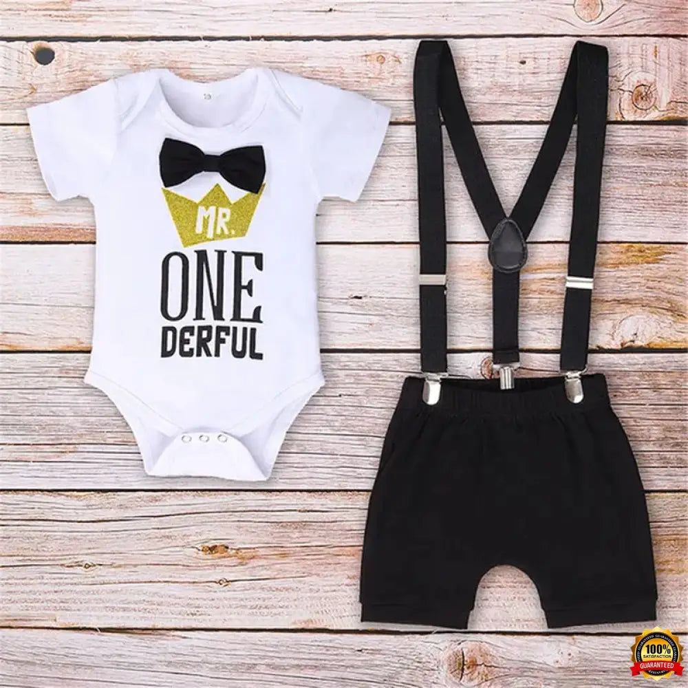 My First Birthday Boys Outfits for Baby Summer Newborn Clothes Baby Boy Sets Party Cake Smash Outfits for Kids Boy Suits