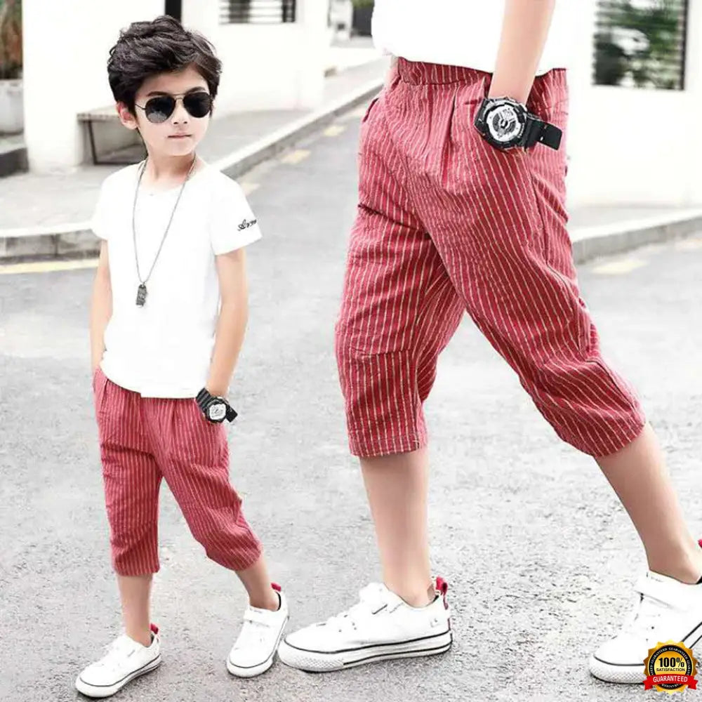 Fashion Summer Short Pants Age for 4 5 6 8 10 13 Children Elastic Waist High Quality Boys Shorts Kids Clothes Boys Short Pant